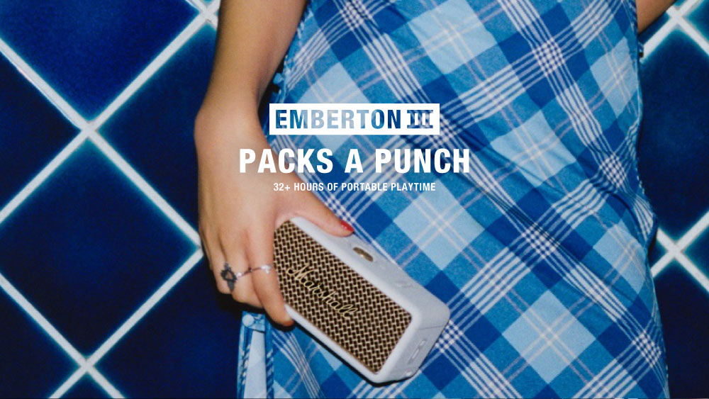 EMBERTON PACKS A PUNCH32+ HOURS OF PORTABLE PLAYTIME