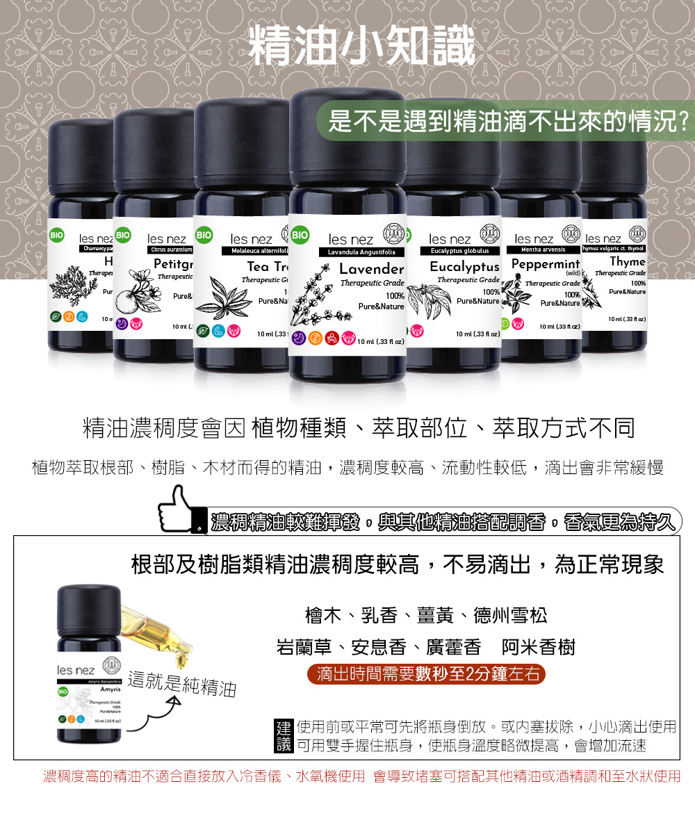 Les nez Fragrant Nose】Never Fat 3 Essential Oil Set Box - Shop