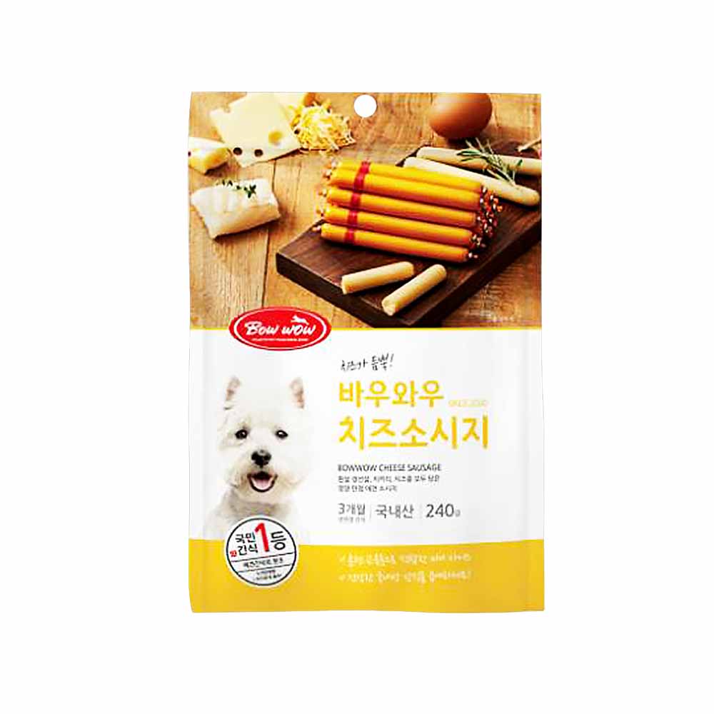 Bow 가 바우와우치즈소시지 CHEESE SAUSAGE 국내산 240